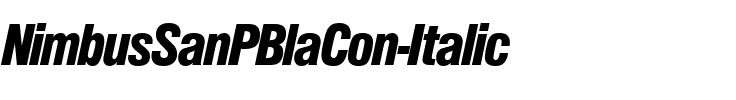 NimbusSanPBlaCon Italic.ttf