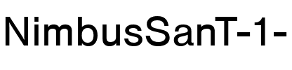 NimbusSanT Regular.ttf
