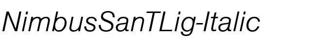 NimbusSanTLig Italic.ttf