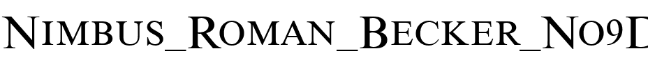 Nimbus Roman Becker No9DCDReg Regular.ttf