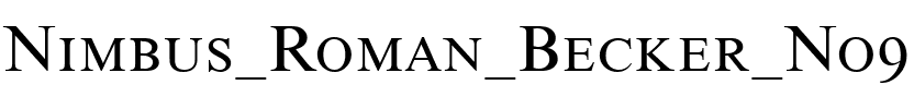 Nimbus Roman Becker No9SCT Regular.ttf