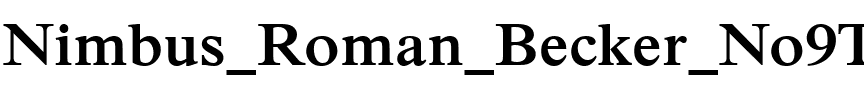 Nimbus Roman Becker No9TMed Regular.ttf