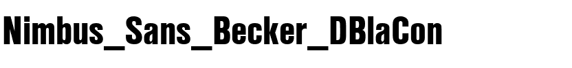 Nimbus Sans Becker DBlaCon Regular.ttf