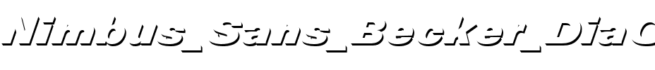 Nimbus Sans Becker DiaOnlShaD Regular.ttf