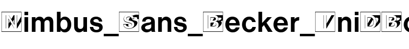 Nimbus Sans Becker IniDBol Regular.ttf