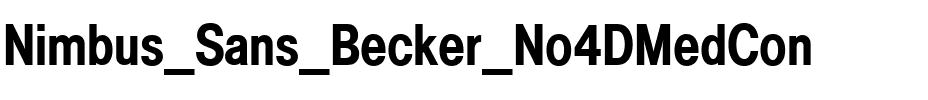 Nimbus Sans Becker No4DMedCon Regular.ttf