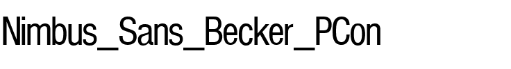Nimbus Sans Becker PCon Regular.ttf