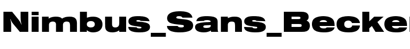 Nimbus Sans Becker TBlaExt Regular.ttf
