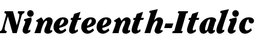 Nineteenth Italic.ttf