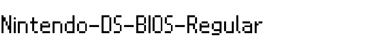 Nintendo DS BIOS Regular.ttf