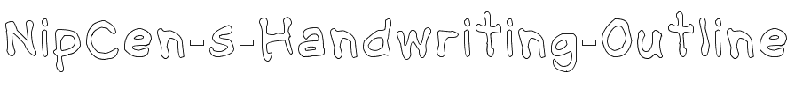 NipCen’s Handwriting Outline Regular.ttf