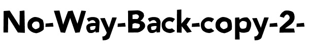No Way Back Regular.ttf