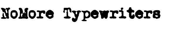 NoMore Typewriters Oh not again!.ttf
