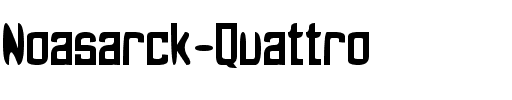 Noasarck Quattro Regular.otf
