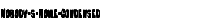 Nobody’s Home Condensed Condensed.ttf