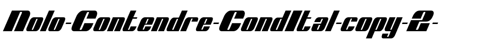 Nolo Contendre CondItal CondItal.ttf