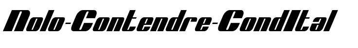Nolo Contendre CondItal CondItal.ttf