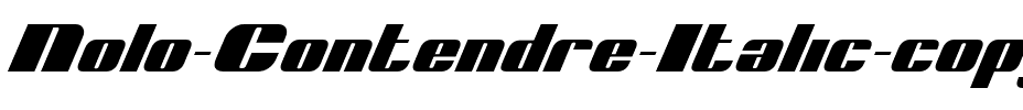 Nolo Contendre Italic Italic.ttf