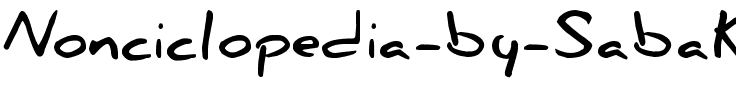 Nonciclopedia by Sabaku Normal.ttf