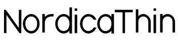 Nordica Thin.otf