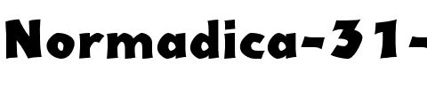 Normadica 31 DB Normal.ttf