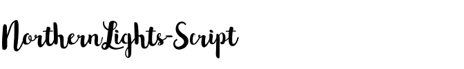 Northern Lights Script Regular.ttf