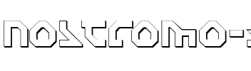 Nostromo 3D 3D.ttf