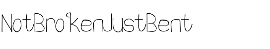 NotBrokenJustBent Regular.ttf