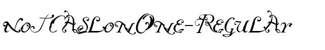 NotCaslonOne Regular.ttf