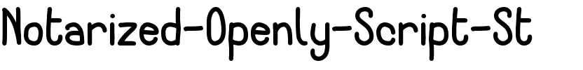 Notarized Openly Script St Regular.ttf