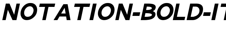 Notation Bold Italic JL Regular.ttf