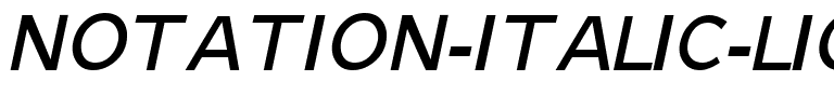 Notation Italic Light JL Regular.ttf