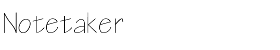 Notetaker Normal.ttf