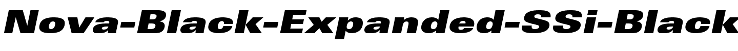 Nova Black Expanded SSi Black Expanded Italic.ttf