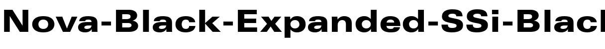 Nova Black Expanded SSi Black Expanded.ttf