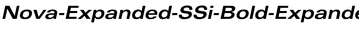 Nova Expanded SSi Bold Expanded Italic.ttf
