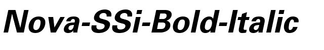 Nova SSi Bold Italic.ttf