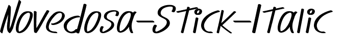 Novedosa Stick Italic.ttf
