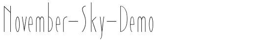 November Sky Demo Regular.ttf