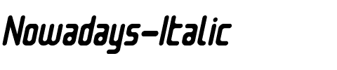 Nowadays Italique.ttf