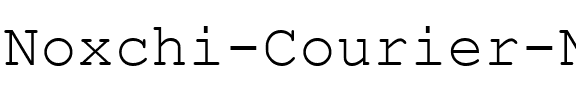 Noxchi Courier New Regular.ttf