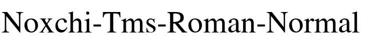 Noxchi Tms Roman Normal.ttf
