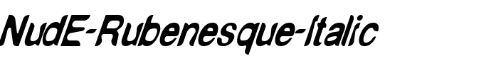 NudE Rubenesque Italic Regular.ttf