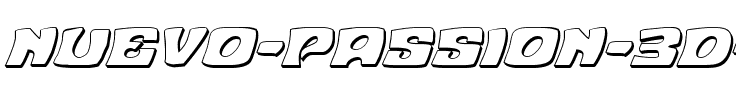 Nuevo Passion 3D Italic Italic.ttf