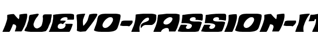 Nuevo Passion Italic Italic.ttf