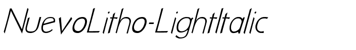 NuevoLitho LightItalic.ttf