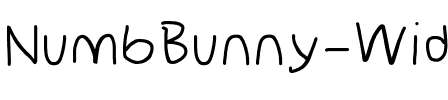 NumbBunny Wide.otf