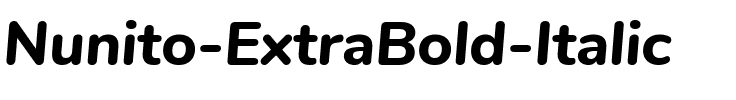 Nunito ExtraBold Italic.ttf