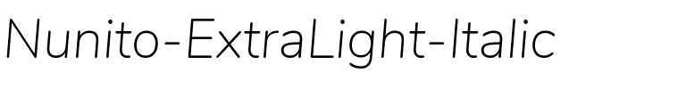 Nunito ExtraLight Italic.ttf