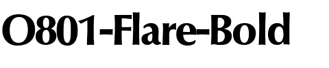 O801-Flare Bold.ttf